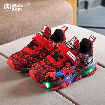 

Size 21-30 Children Breathable Casual Shoes Luminous Sneakers for Boy and Girl Shoes with Lights Baby Non-slip Led Glowing Shoes