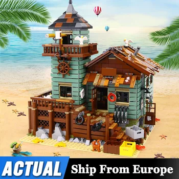 

The Old Finishing Store MOC Series compatible with 21310 Building Blocks Bricks Educational Kids birthday toys 16050