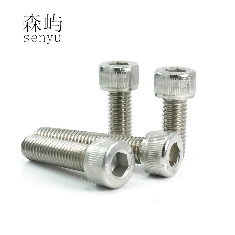 LUCHANG 50 шт. M1.6 M2 M2.5 M3 M4 304 Винты с шестигранной головкой из нержавеющей стали винт