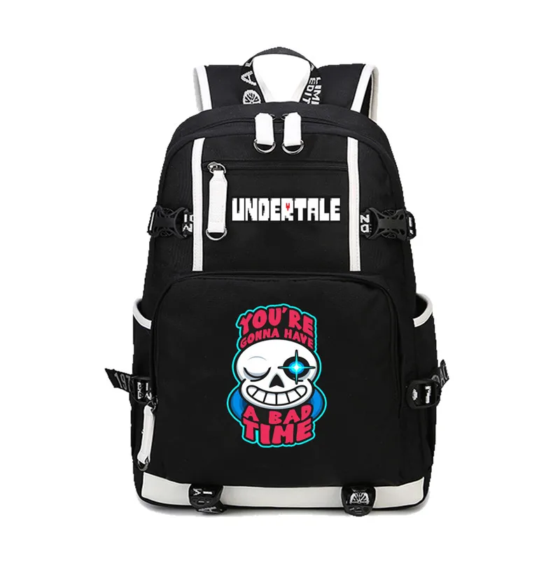 Игра «Undertale» Frisk/Toriel/Sans pixel Скелет школьный рюкзак с печатью сумки мальчики девочки Мужчины Женщины сумки на плечо - Цвет: 14