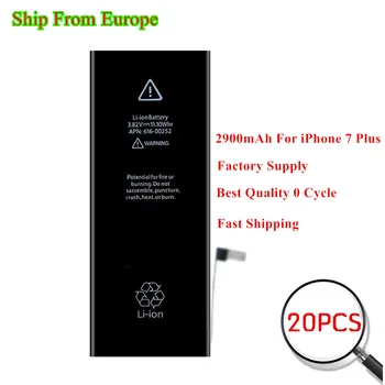 

20pcs Top Batteries For iPhone 7 Plus Built-in Cellphone Battery 2900mAh 0 Cycle for iPhone 7plus Wholesale Ship from Europe