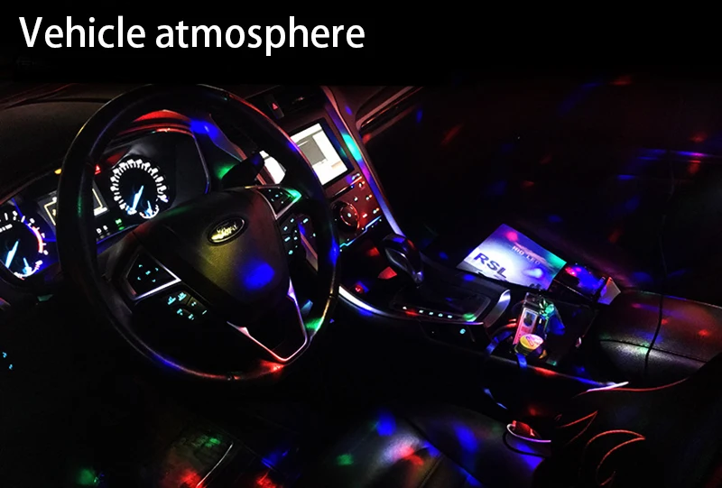 Музыка DJ вечерние светильник s RGB светодиодный сценический светильник USB атмосферный свет мини лампа диско-шар для рождества свадьбы звук вечерние светильник s