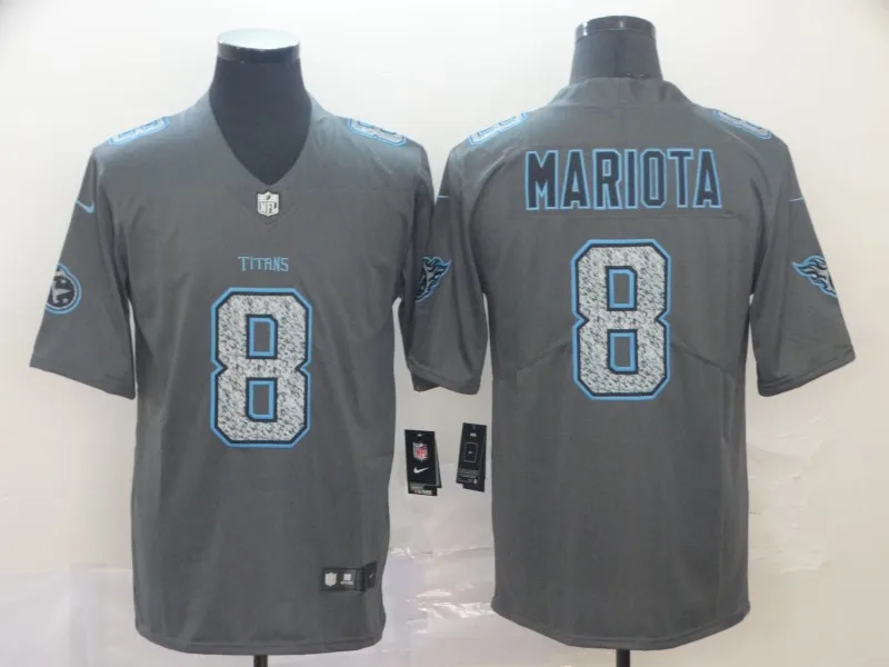 Sewn Men Tennessee Marcus Mariota Kevin Byard Derrick Henry Adoree' Jackson Vapor Untouchable Limited Titans Jersey - Цвет: AS PICTURE