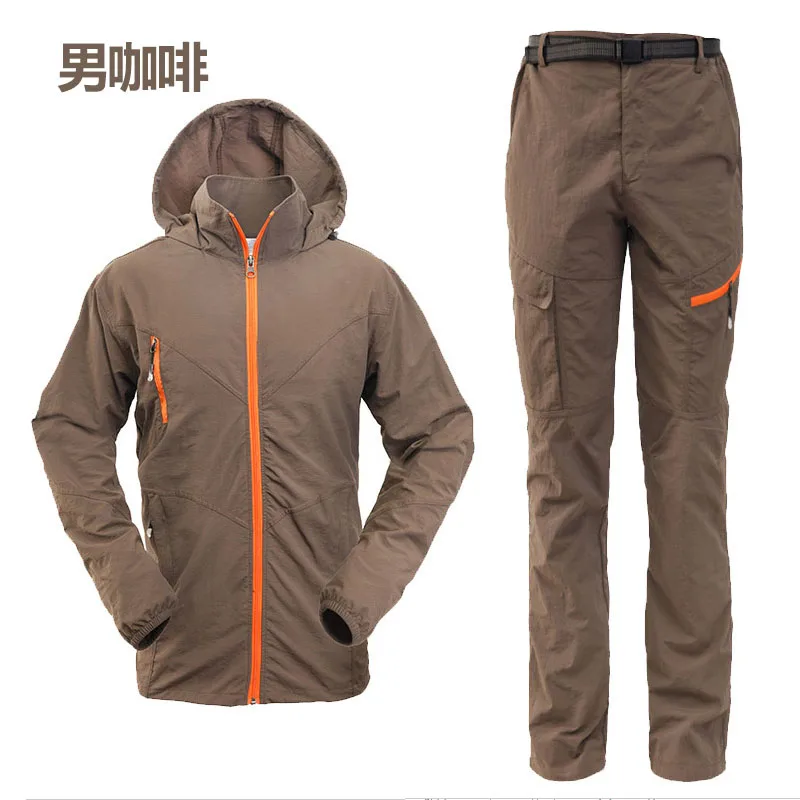 22 стиля мужские и женские походные водонепроницаемые флисовые куртки+ походные брюки длинные брюки для трекинга походная ветровка для рыбалки - Цвет: Men04