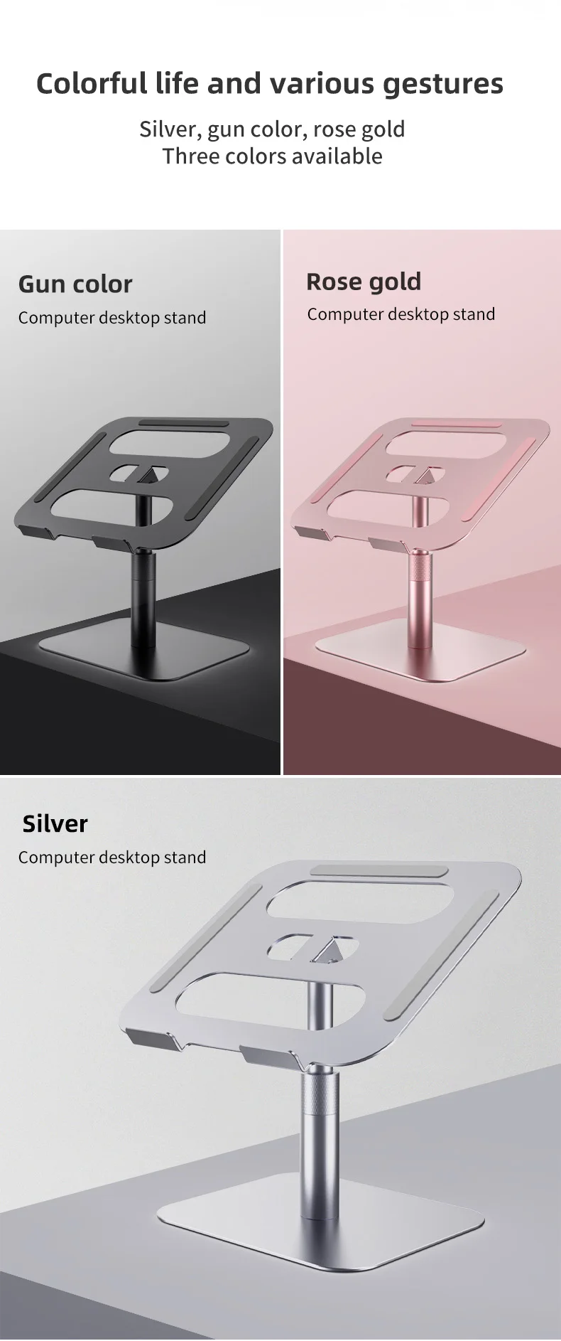 Generic Portable Laptop Stand Aluminium Foldable For Macbook Pro