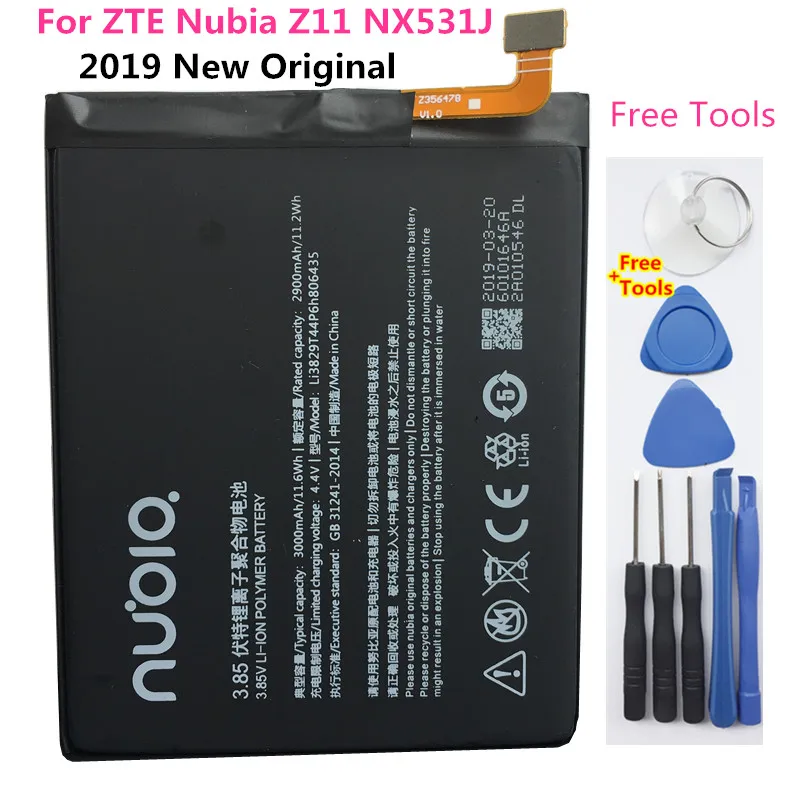 

New Li3829T44P6h806435 3000mAh Battery For ZTE Nubia Z11 NX527J NX531J Z11 Rechargeable Li-ion Built-in Mobile Phone Battery