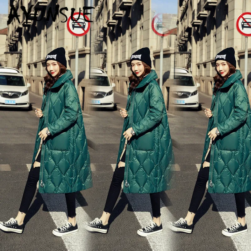 

AYUNSUE Jacket Women White Duck Down Coat Winter Down Jacket Women Jacket Korean Puffer Jacket Chaqueta Mujer YY1259