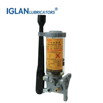 

IGLAN XEP20 Manual Lubricating Pump Hand Operated Lubricator 0.3l 0.8l Left Right Outlet 10Mpa Hand Operated Grease Lubricator