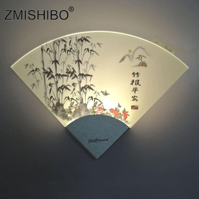 ZMISHIBO Веерообразный светодиодный настенный светильник домашнее украшение для