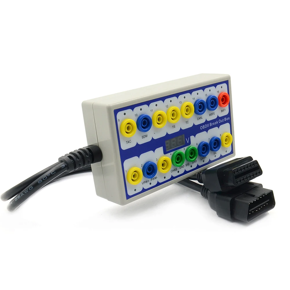 OBD 2 кабель Линия авто детектор тестер быстрое переключение Breakout Box разъем ручной экономии времени диагностические инструменты ремонт автомобиля