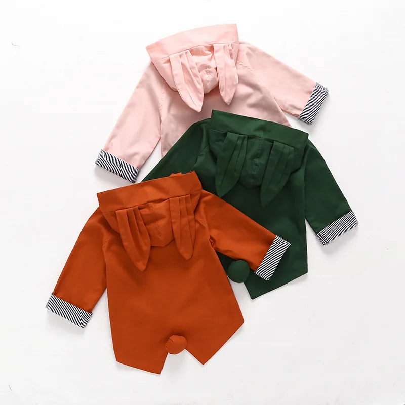 INS/Лидер продаж; детская одежда/AliExpress для девочек; сезон осень; пальто с капюшоном с заячьими ушками