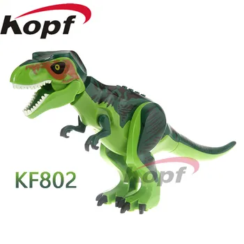 

Single Sale Building Blocks Model Rex Dinosaur Jurassic World DIY Tyrannosaurus Dolls Action Children Bricks Toys Gift KF801