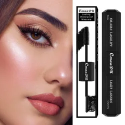 Large Capacity 20ml Super Black Double Head Mascara 5D Waterproof Not Smudge Thick Curl Long Glue Bruch Head for Female Makeup