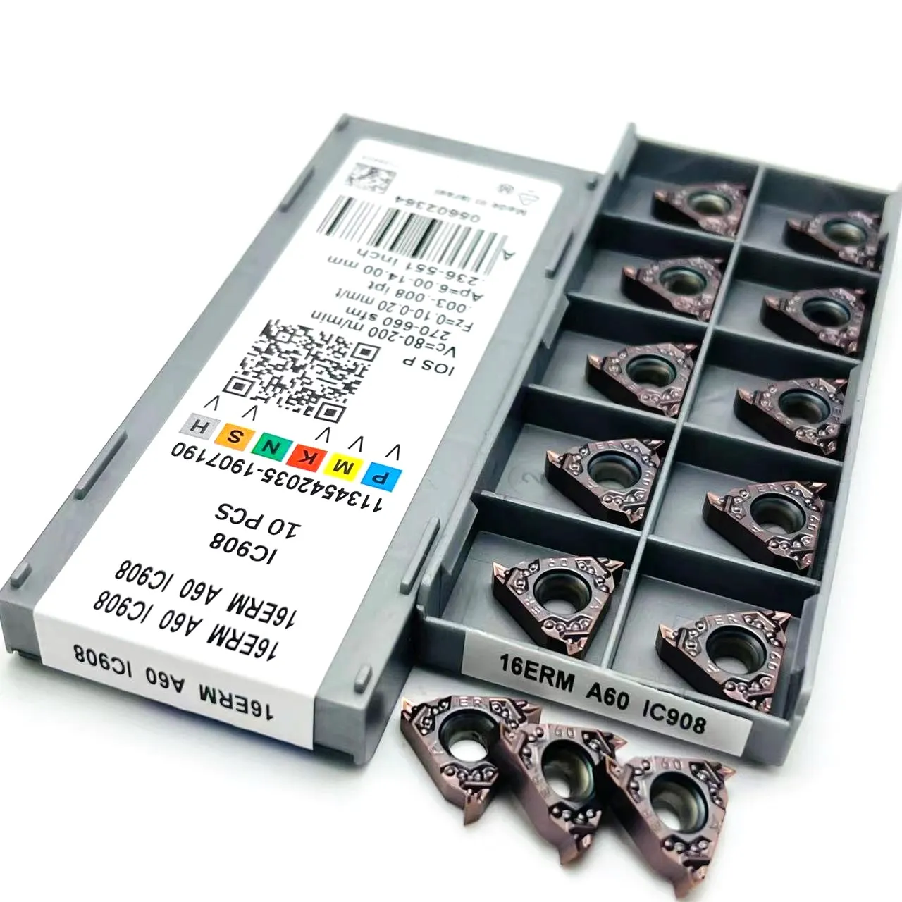drilling spindle 16ER A60 IC908 16ERM A60 IC908 100% High-quality thread inserts 16ERM A60 Carbide inserts CNC thread cutting tools for lathes self centering vise