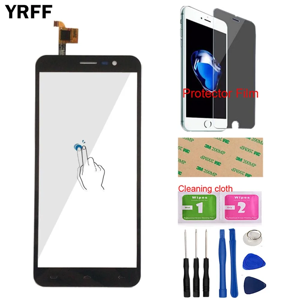 

Mobile Touch Screen For Homtom S16 Touch Screen Front Glass Panel Touch Screen Tools Protector Film