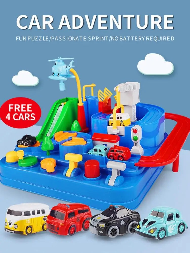 Race Tracks for Boys Car Adventure Toys Boys Girls City Rescue