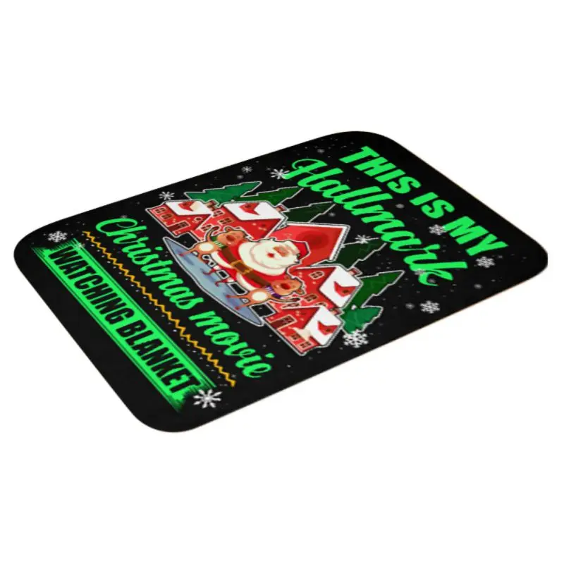 Веселый Рождественский ковер мягкий фланелевый коврик для кухни, гостиной, столовой, спальни, дома, декоративные