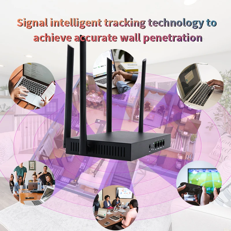 GLVISION GLW15E AC1200M Беспроводной Wi Fi роутер с 2 4G/5 0G антенна высоким коэффициентом
