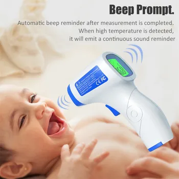

Adult Baby Thermometergun Non-contact Infrared Forehead Thermometer For Fever Digital Thermometer Laser Gun Human Use Outdoor