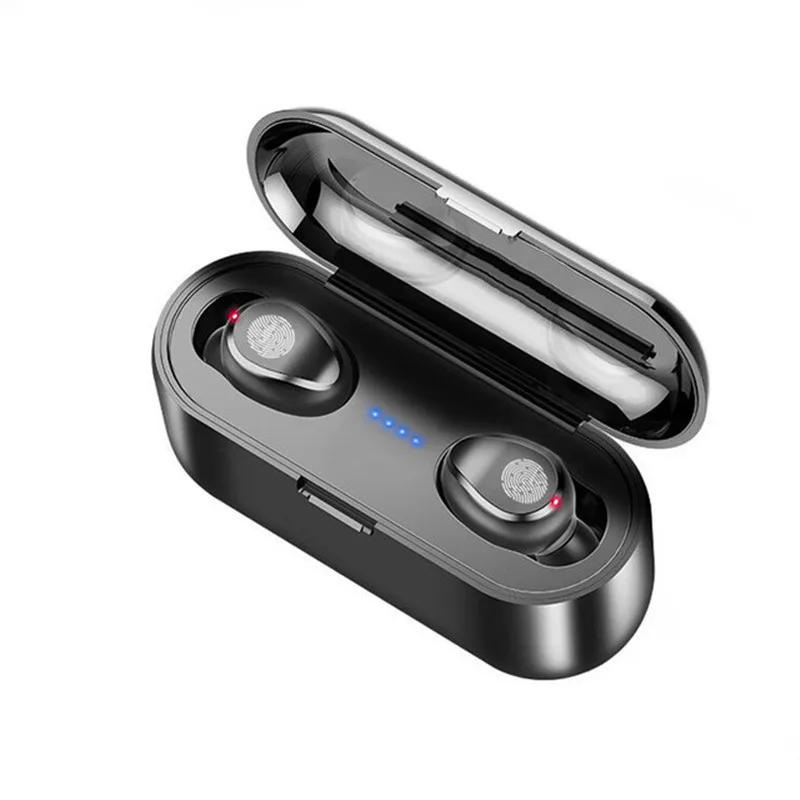 CG новые TWS 5,0 Bluetooth Беспроводные спортивные наушники HIFI стерео музыка мини Бег Фитнес водонепроницаемый для ios/Android Xiaomi - Цвет: No LED digital