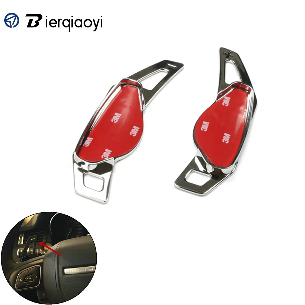 

2pcs Car Gear Shift Paddles For Jaguar For Land Range Rover Evoque Discovery Freelander2 Aluminium Steering Wheel Shift Paddle