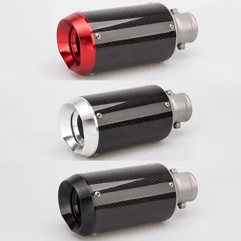 

51mm Moto AR Motorcycl exhaust pipe CNC muffler carbon fiber exhaust pipe with DB killer for R3 MT09 R6 ZX10R