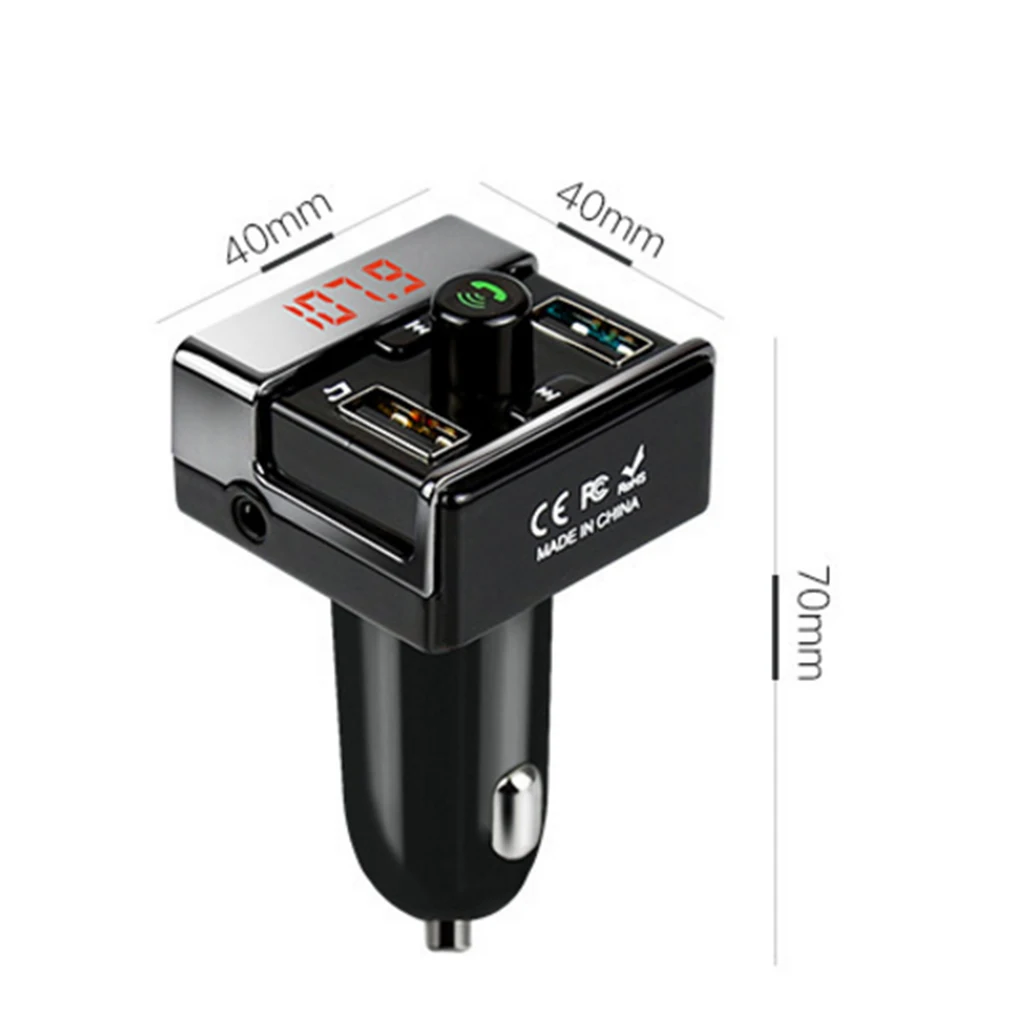 MP3-плеер беспроводной fm-передатчик Handsfree USB автомобильный Bluetooth двойной USB интерфейс MP3-плеер зарядное устройство