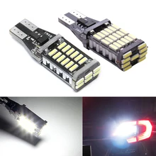 1pc T15 W16W LED 921 912 Super Bright 30 SMD 4014 LED Canbus No ERROR Car Backup Stop Reserve Lights Bulb Brake Lamp White 12V