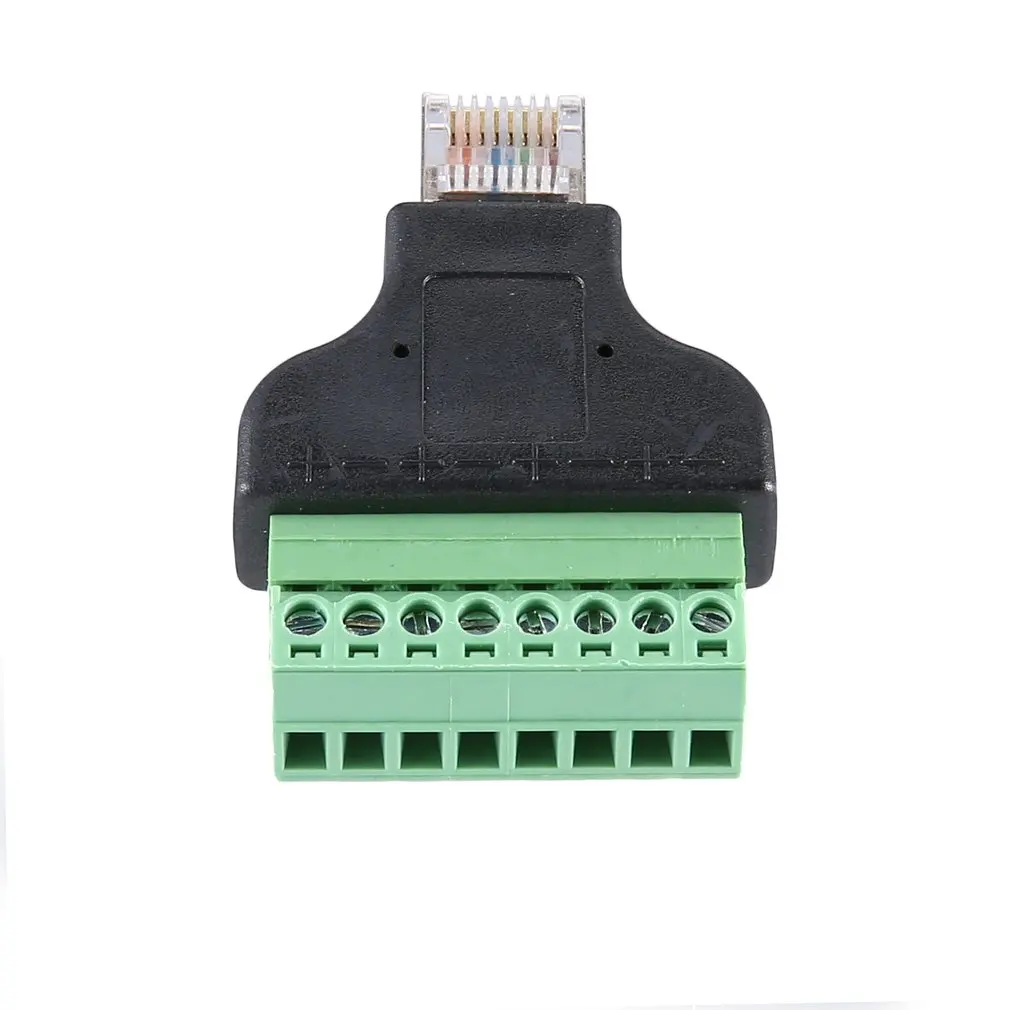 8P8C RJ45 штекер для AV винтовой терминал 8P в блоке CCTV