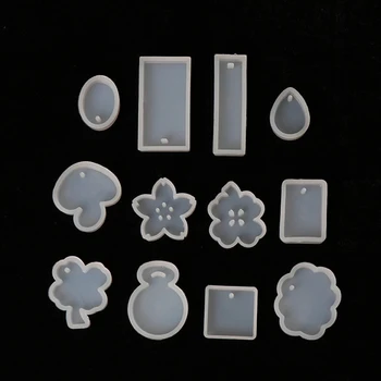 

Diy Square Round Ashtray Mould 12 Styles With Hanging Holes Handmade DIY Jewelry Making Keychain Mold Various Shapes^1