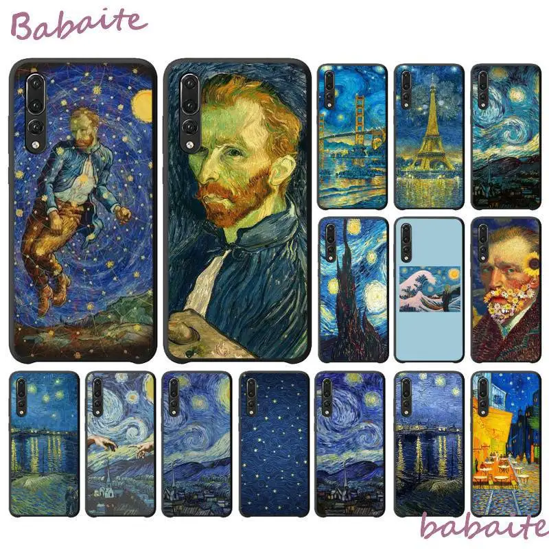 Новинка чехол для телефона Babaite с изображением Ван Гога звездного неба и масла