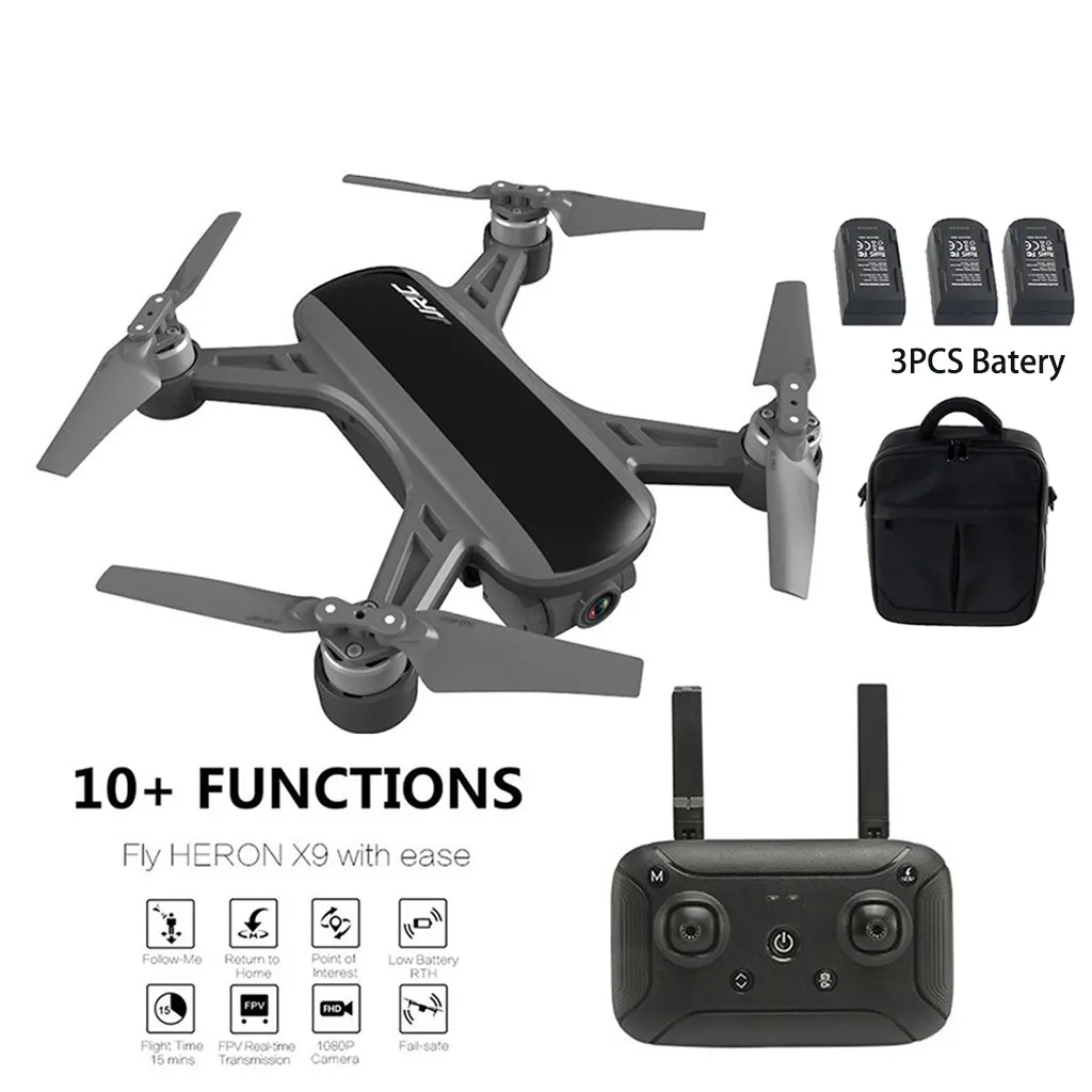 Квадрокоптер JJR/C Heron X9 с дистанционным управлением GPS Wi-Fi FPV камера 1080PHD сумкой