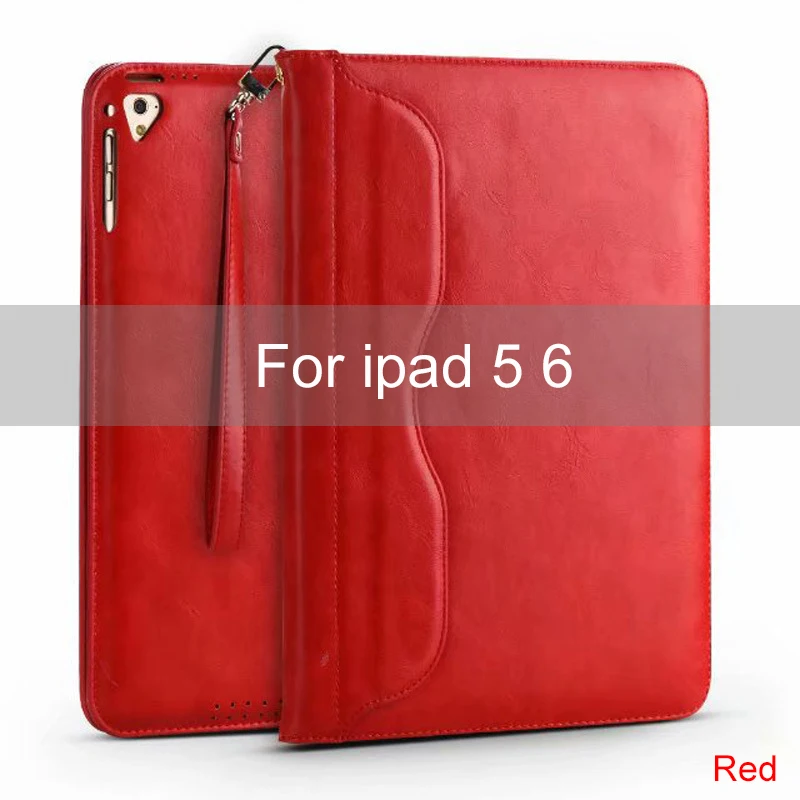 For ipad 5 6 Essidi качественный роскошный умный чехол для ipad 2, 3, 4 5 6-го поколения, чехол для планшета с подставкой для ipad 6 5 4 3 2 с веревкой - Цвет: For ipad 5 6