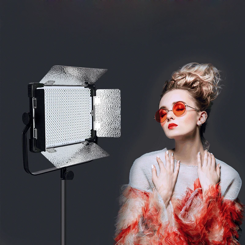 Профессиональный светодиодный светильник с u-образной рамой для фотосъемки с двойной цветовой температурой и двойным питанием для съемки в реальном времени, светильник для портретной съемки