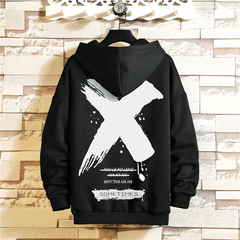 Japan Style Casual O-Neck 2020 Spring Autumn Print Hoodie Sweatshirt Men'S Thick Fleece Hip Hop High Streetwear Clothes Japan Style Casual O-Neck 2020 Spring Autumn Print Hoodie Sweatshirt Men'S Thick Fleece Hip Hop High Streetwear Clothes