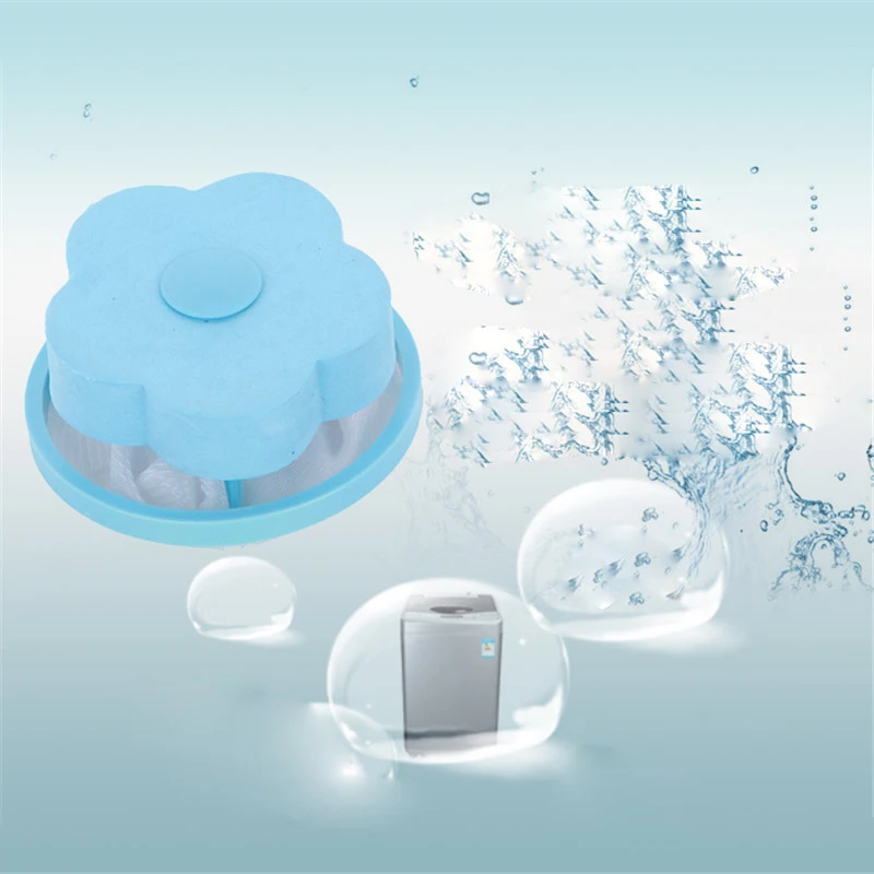 Laundry Ball Floating Pet Fur Lint Hair Catcher Clothes Cleaning Ball Laundry Hair Removal Cleaning Mesh Bag For Washing Machine