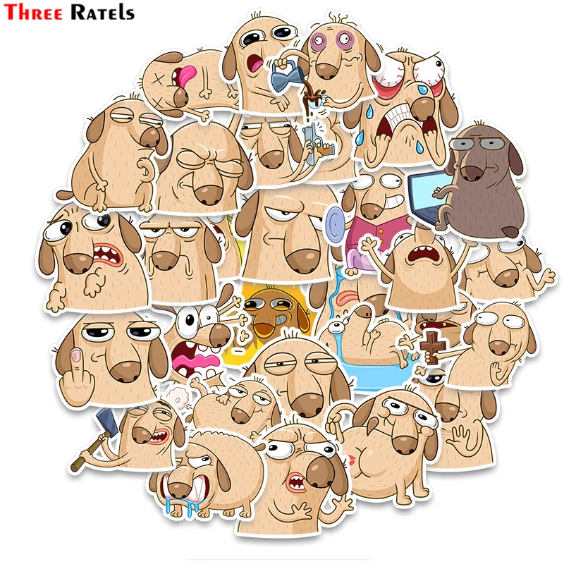 Three Ratels Zk33 Funny Diggy Dog Decal Stciker Bomb Pack Per Auto Car Laptop Skateboard Guitar Helmet Atv