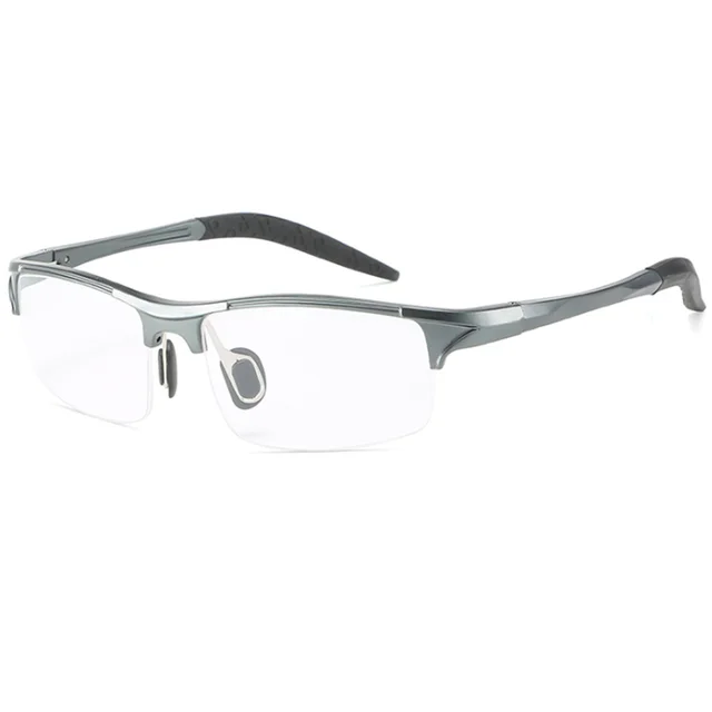 Vazrobe-Montura de gafas para hombre, gafas deportivas masculinas, bisagra de resorte, gafas graduadas de aluminio, ópticas _ - AliExpress