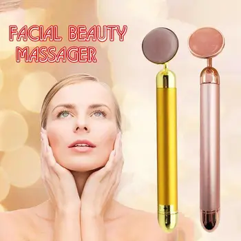 

24k Facial Massage Stick Jade Roller Beauty Bar V Face Massage Tool Face-lift Stick Facial Body Spa Stick Healthy Face Skin Care