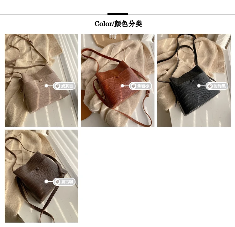 iVog New Arrival Everyday Female Big Messenger Shoulder Handbag louis Geometric Bucket Bags for Women