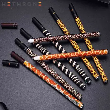 

Hethrone 12 pcs/lot Wild leopard cool gel pens set Supplies creative writing pen calligraphy material stationery boligrafo