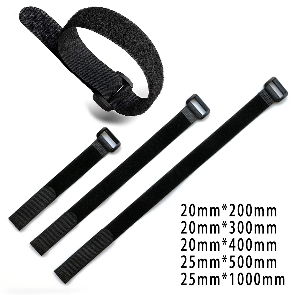 Nylon Cable Ties Reusable Reverse Buckle Strap Self-adhesive Wire Arrangement Hook And Loop 10PCS