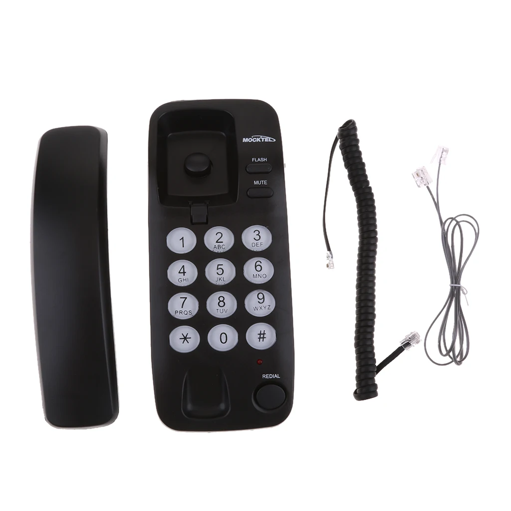 Portable Hanging Corded Phone Home Wall Line Telephone Office Business