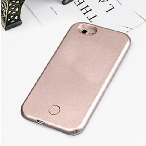Selfie Light Phone для iPhone6 6s 7 8 Plus XS Max XR X чехол для iPhone со вспышкой роскошный - Цвет: Gold