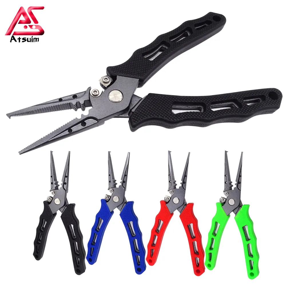 

AS Fishing Piler Lure Multifunction Ultralight Fishing Tackle Piler Line Cutter Hooks Remover Accessories Tools Knife Stripper