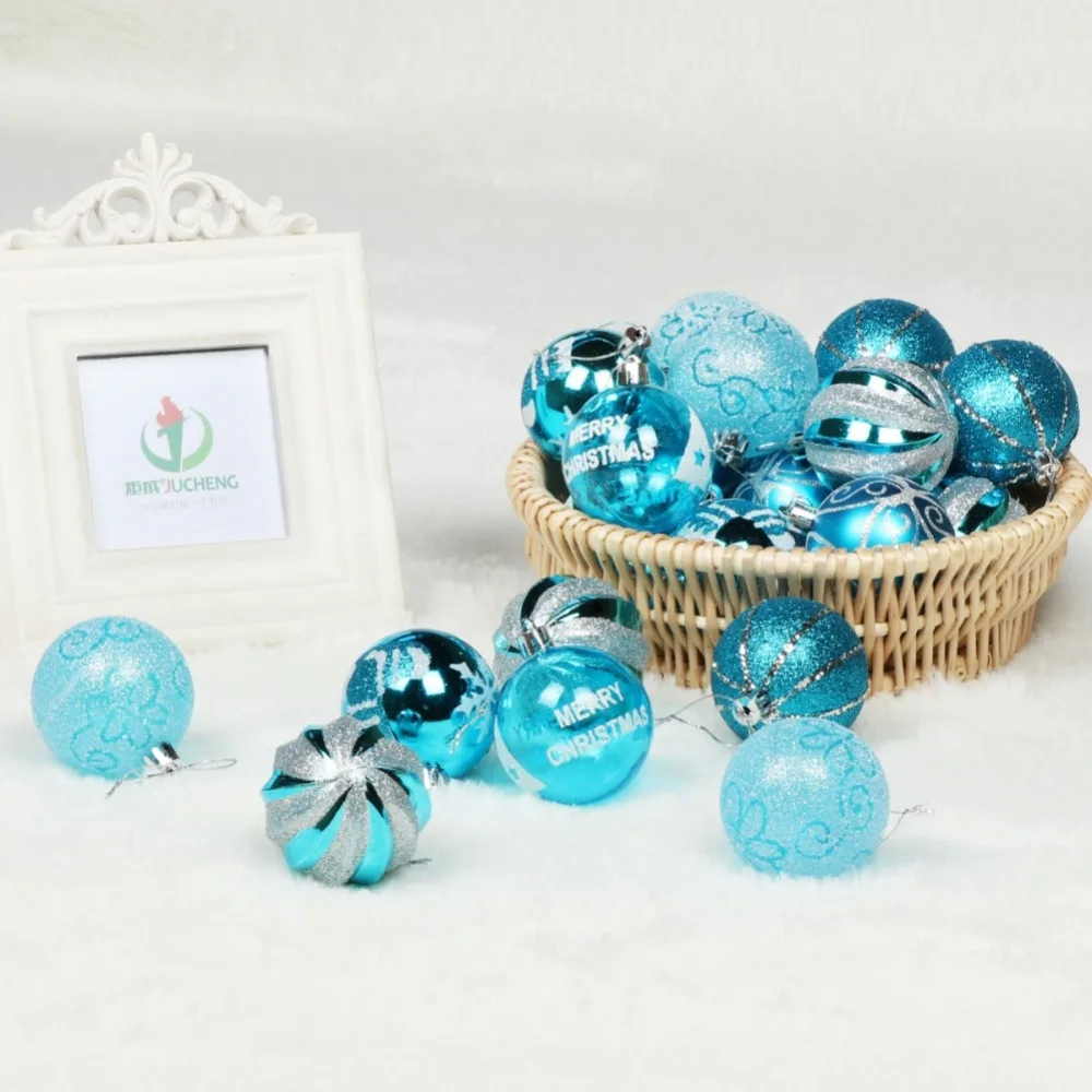 Christmas Tree Decor Ball Bauble Xmas Gift Party Hanging Ball Ornament Pendant for Home Christmas Decorations 1/10/12/24/100pcs