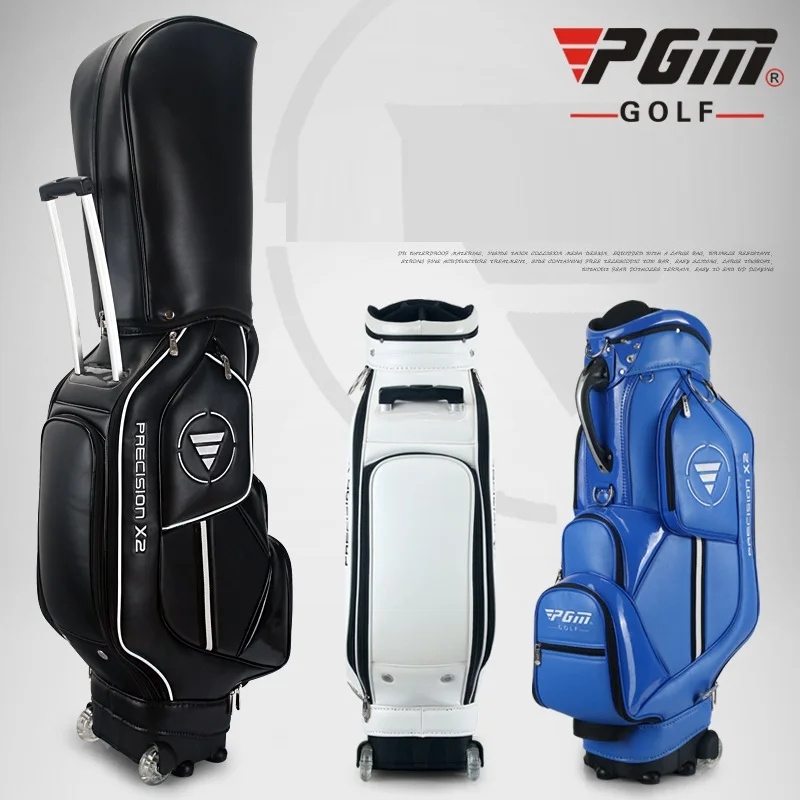 Pgm Retractable Golf Bag Waterproof Leather Golf Standard Bag Large