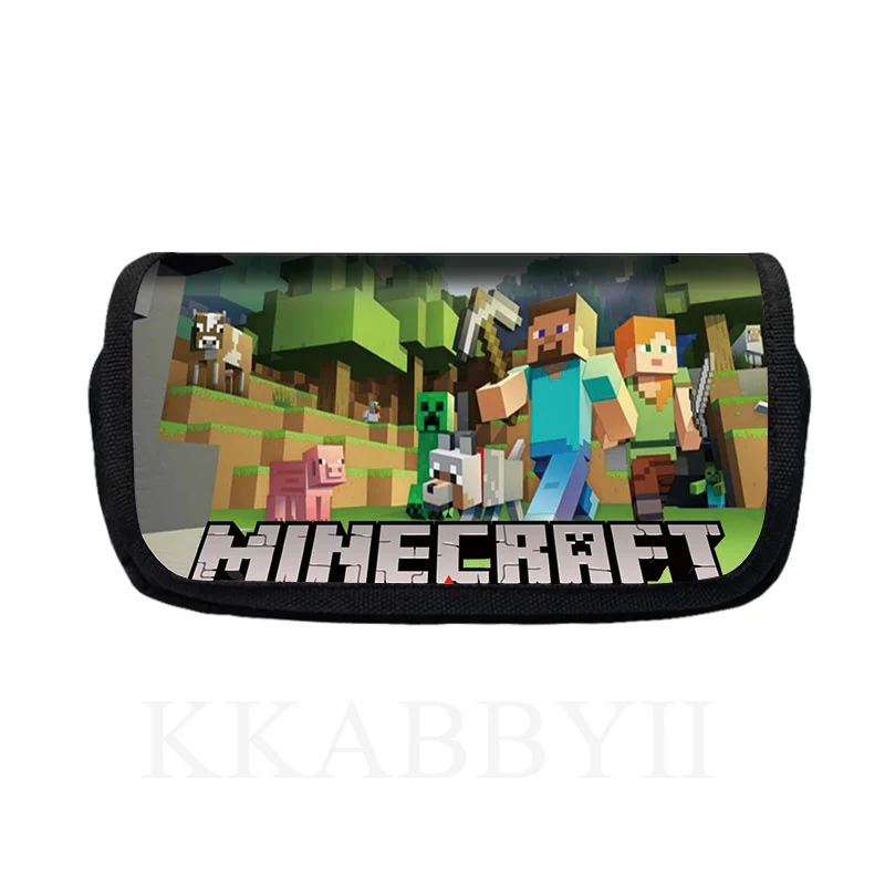 Чехол для карандашей MINECRAFT детей мальчиков сумка ручек школьный пенал хранения