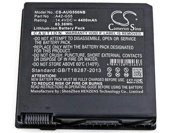 

Cameron Sino 0B110-00080000 Battery for Asus G55 G55VW-DH71-CA G55XI361VW-BL G55XI363VW-BL G55VW G55V G55VM 4400mAh