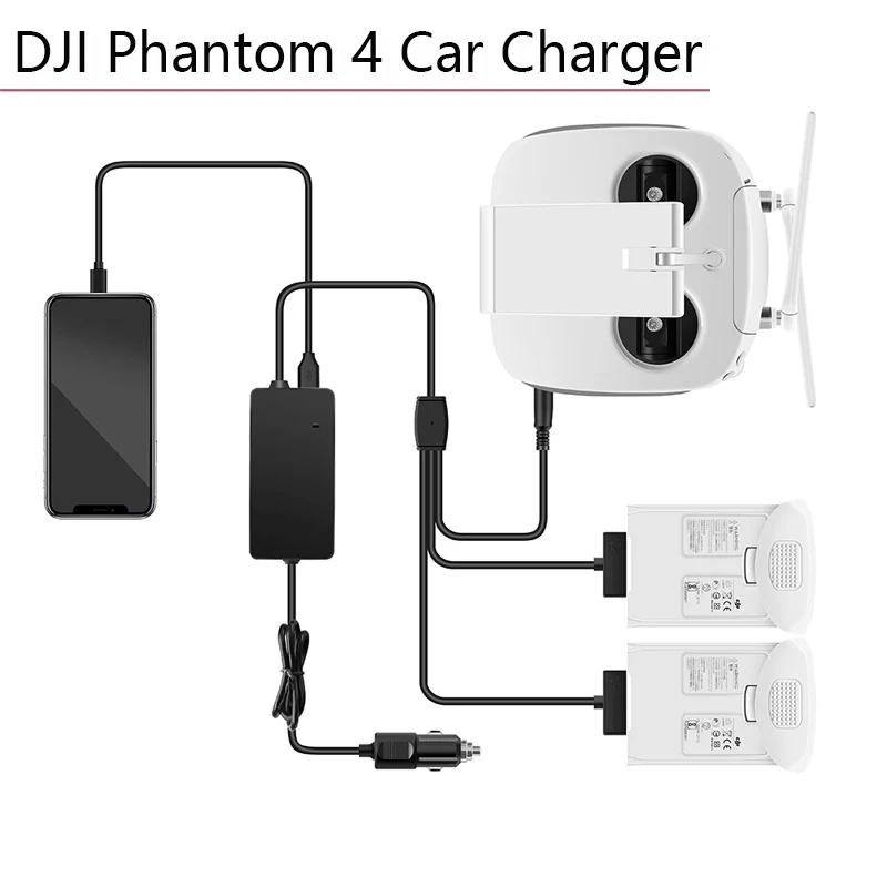 Автомобильное зарядное устройство для DJI Phantom 4 Pro Adv умный внешний аккумулятор и